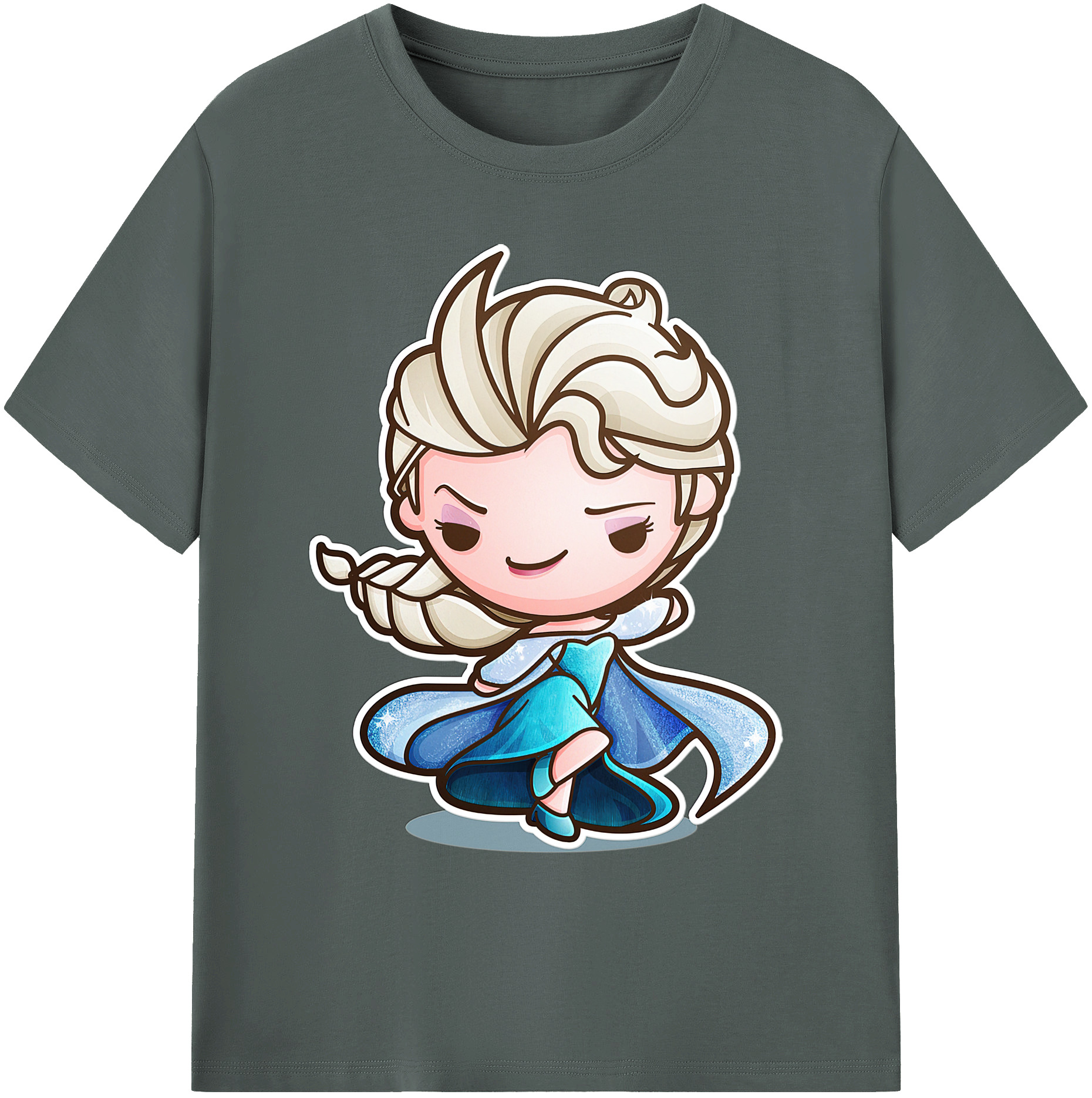 （画像用） アナと雪の女王 アンナ エルサ Frozen Anna Elsa 綿100％ メンズ半袖Tシャツ｜肌触りやわらか＆通気性